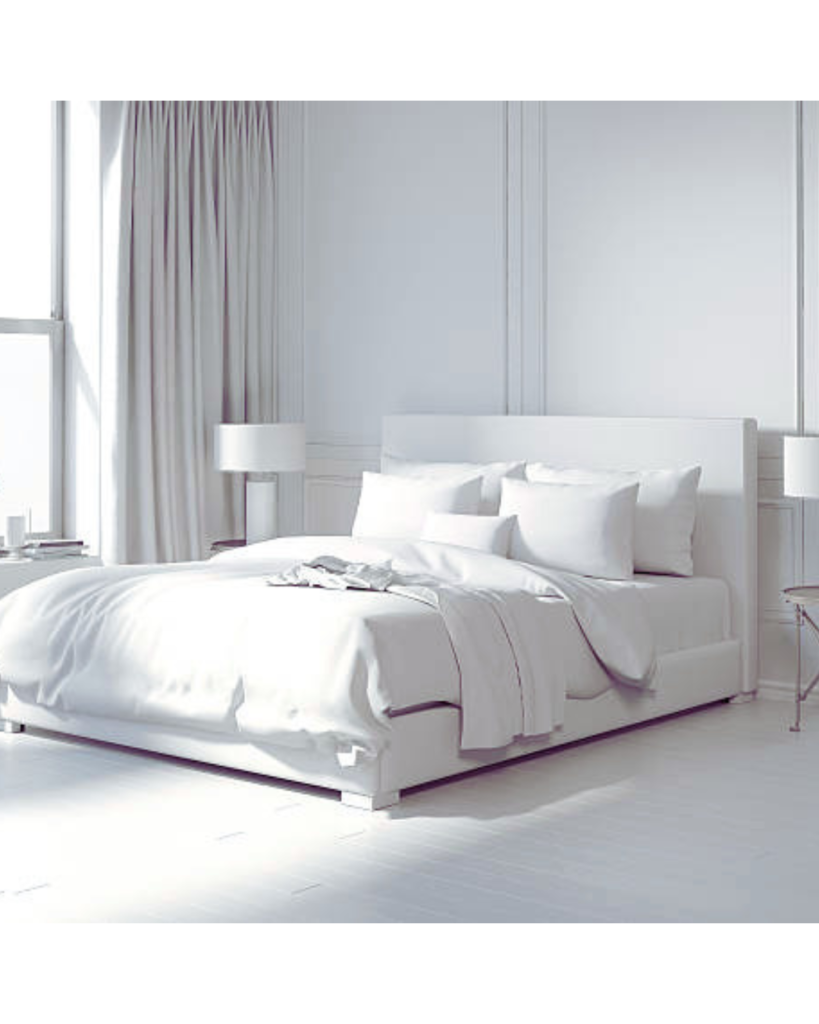01.The Timeless Calm of a White color Bedroom Theme