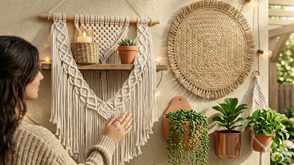 03.The Magic of Fibers: Textured Woven Wall Decor
