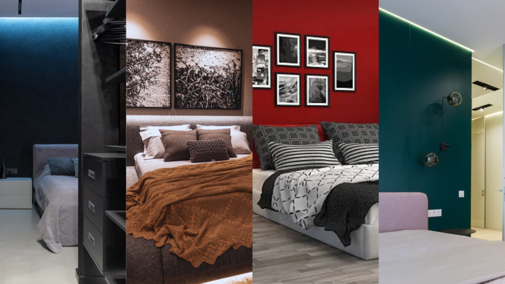 Discover the power of bedroom dark colors and color meanings. Explore Red, Black, Chocolate, and Dark Green color themes for a bold, sophisticated sleep space.