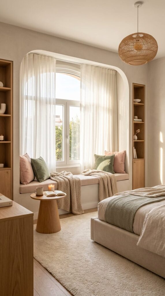 Bedroom Window Seat Decor Ideas