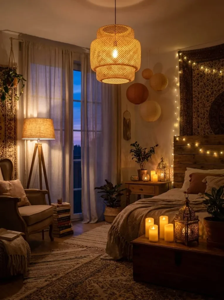 Maximizing Natural Light
Boho Lighting Essentials
