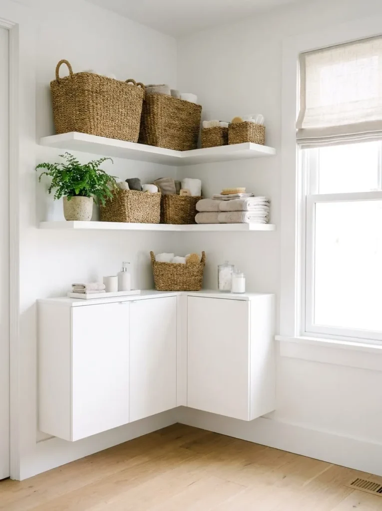 Floating Corner Cabinets
