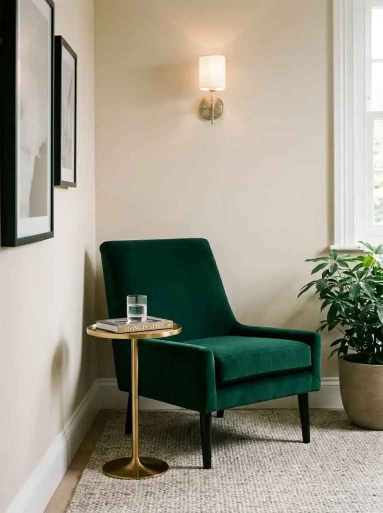 Add Ambient Lighting
Include a Small Side Table
