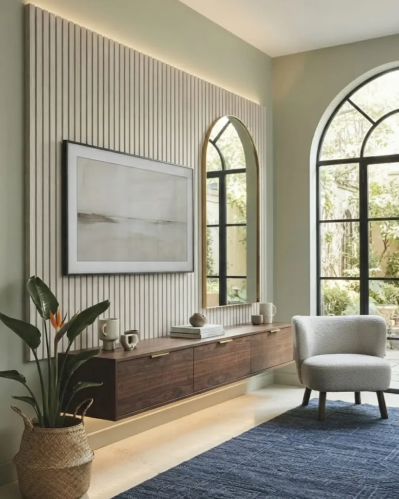 TV Wall Mirror Styling;
