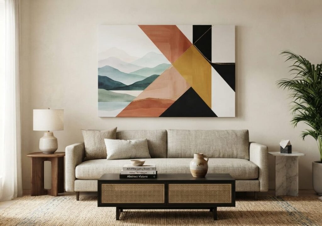 Canvas Wall Art Styles to Transform Your Living Room | Modern Canvas Wall Art Ideas