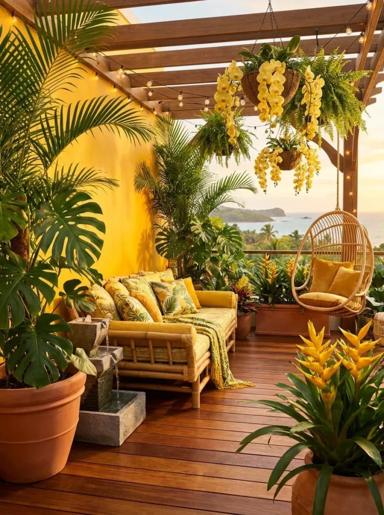 Mustard Scandinavian Balcony