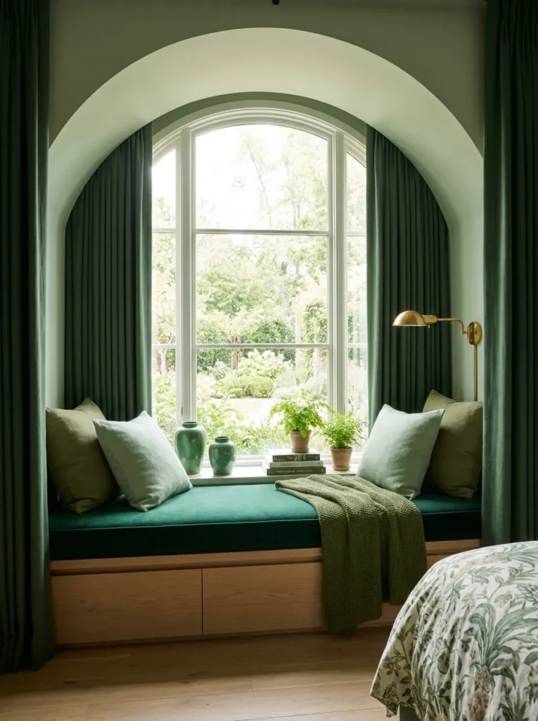 Sage Green Window Seat