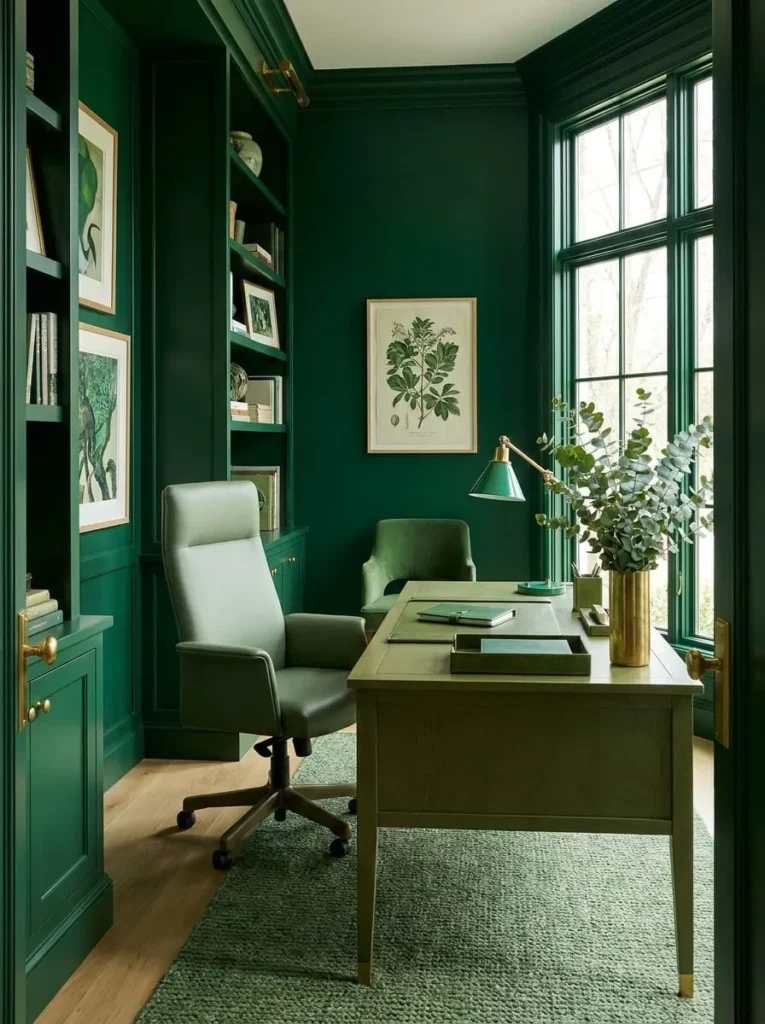 Emerald Green Home Office