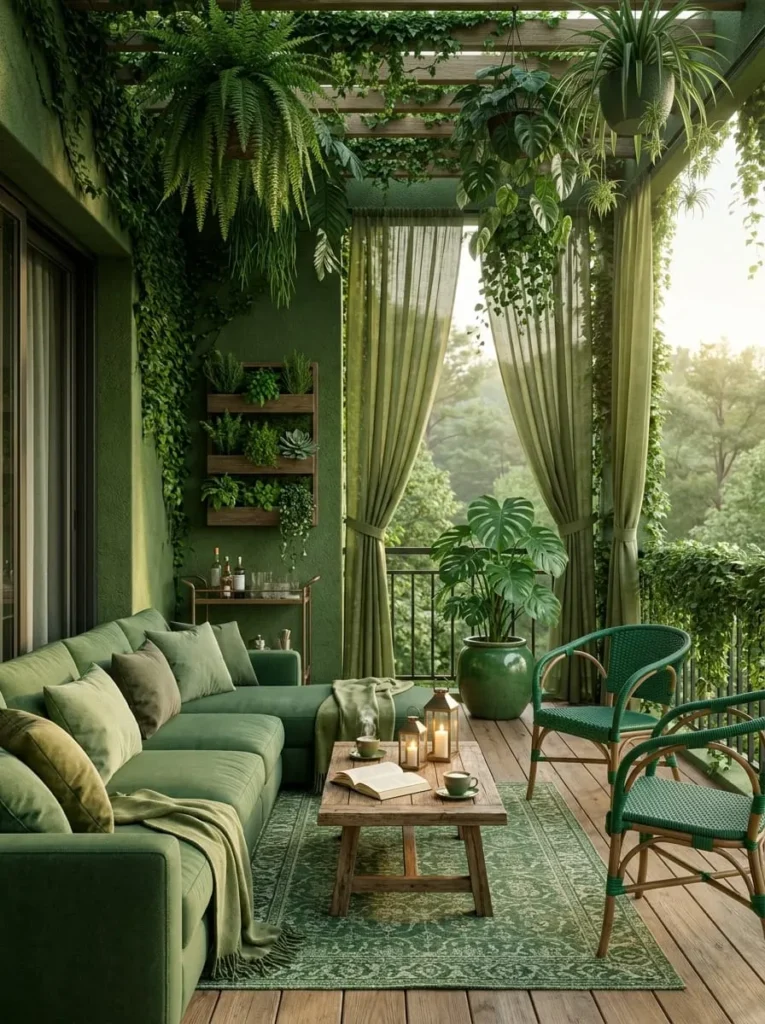 Moss Green Balcony