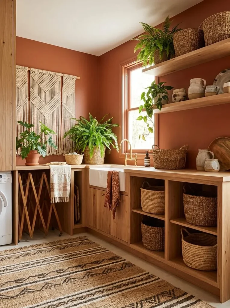 Boho Laundry Room