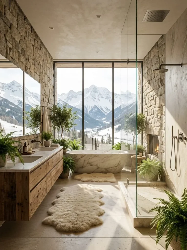 Mountain View Luxury Washroom