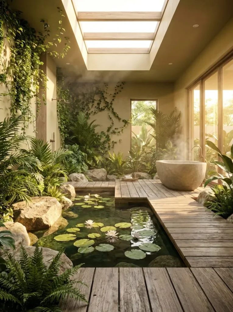Private Natural Pond Washroom