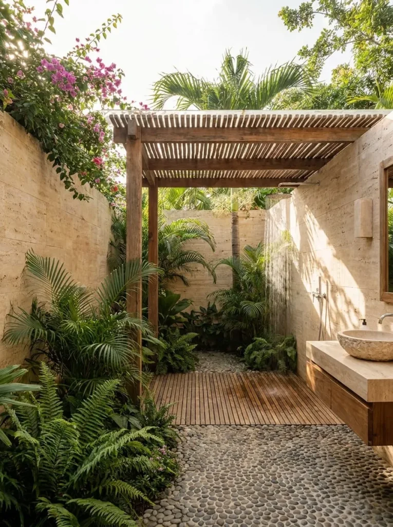 Outdoor Garden Shower Washroom