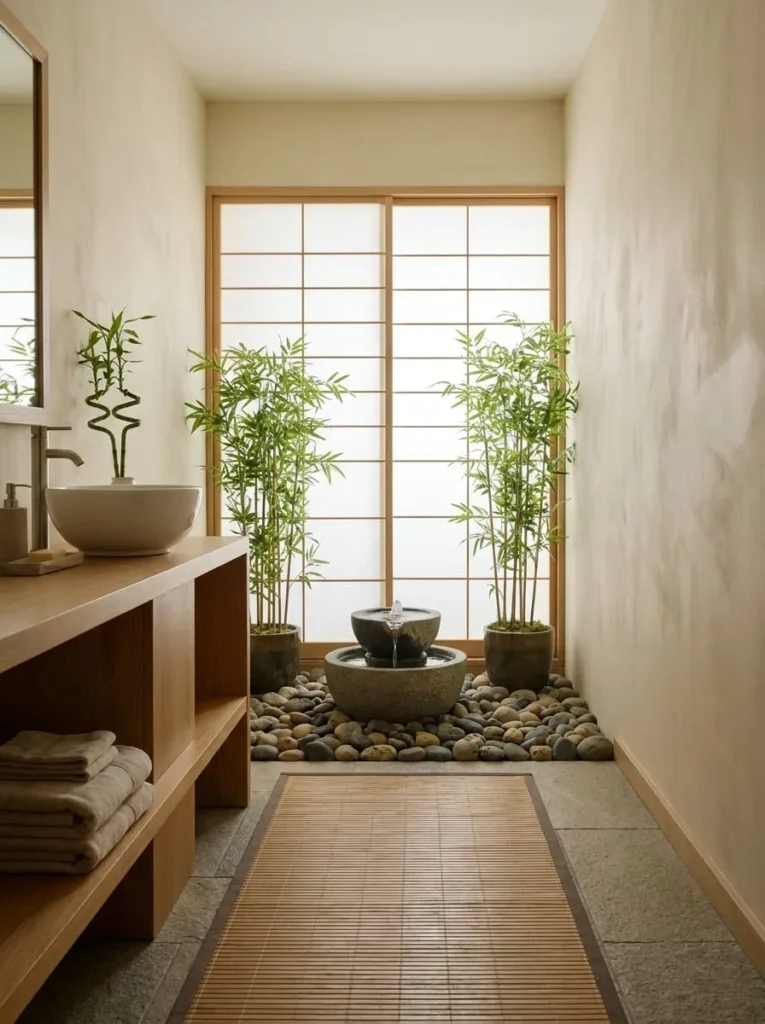 Zen Water Garden Washroom