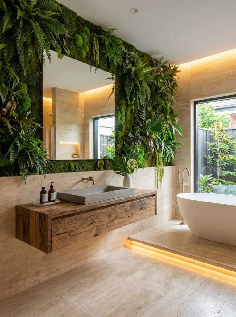 Living Green Wall Washroom