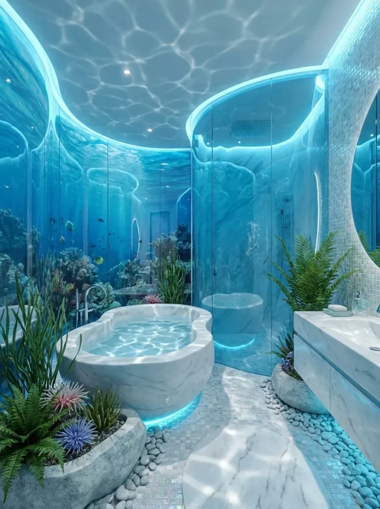 Underwater Inspired Washroom