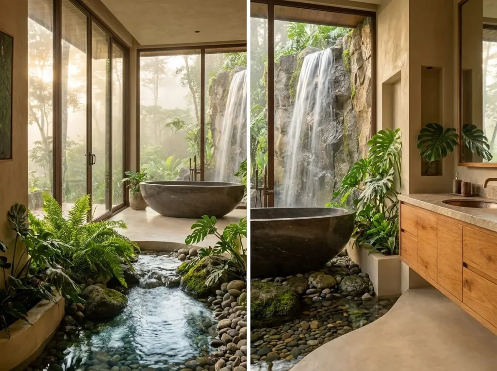 15 Breathtaking Nature Inspired Washroom Design Ideas That Feel Like a Private Paradise