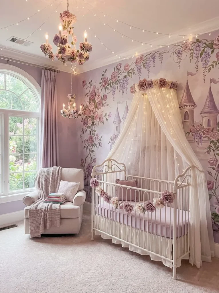 Rapunzel Inspired Floral Bedroom