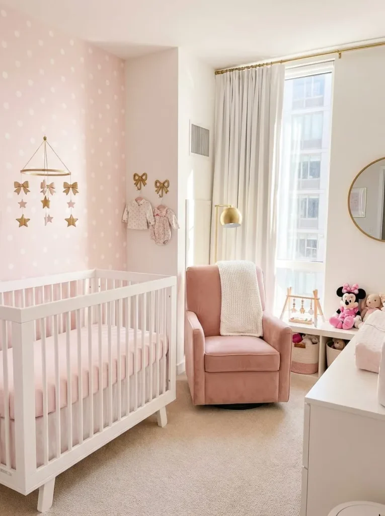 Minnie Mouse Inspired Pink Room