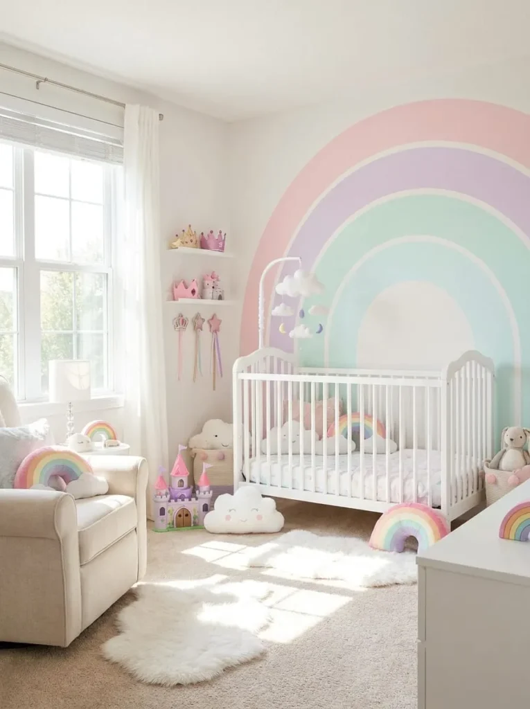 Pastel Rainbow Princess Room