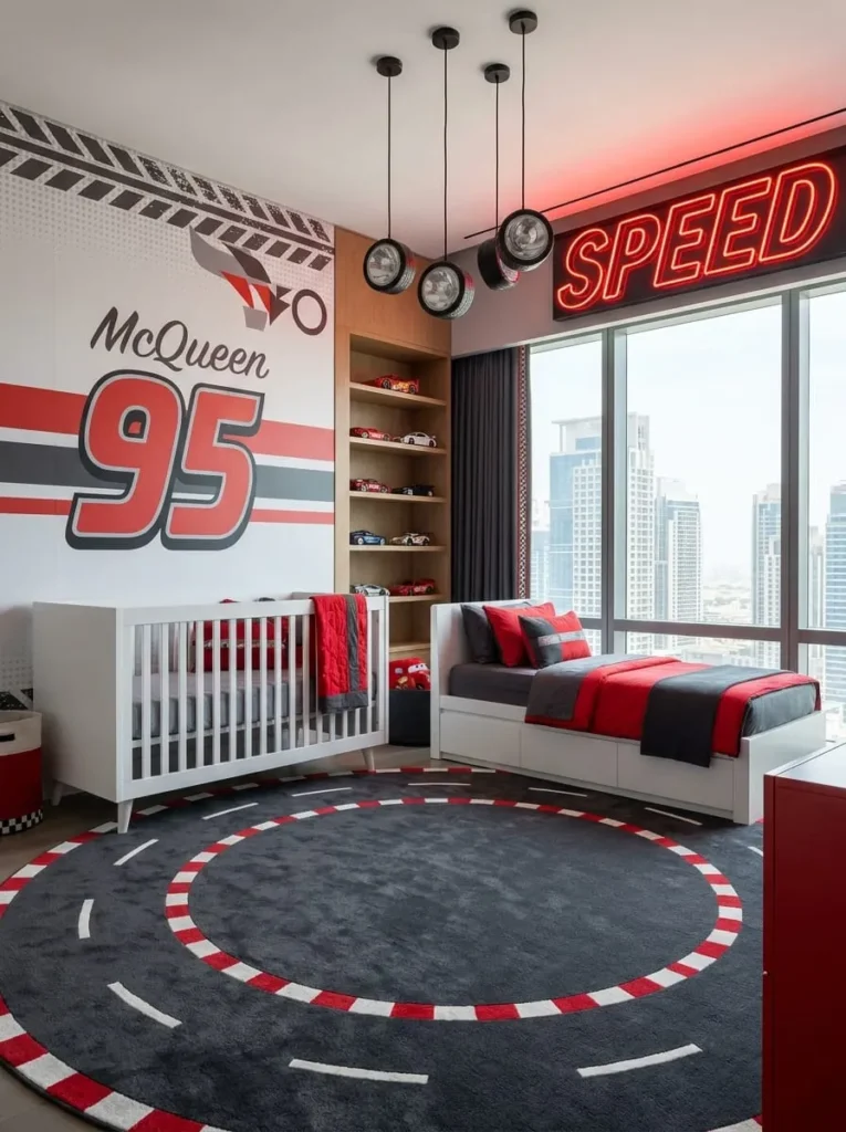 Lightning McQueen Racing Room