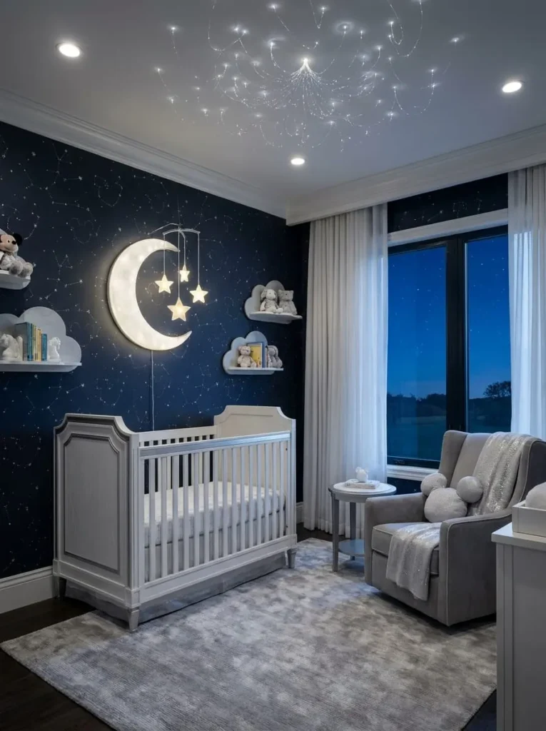 Mickey Stars and Moon Nursery