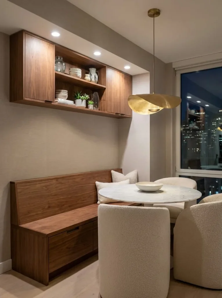 Add Smart Storage Solutions for a Clutter-Free Dining Area