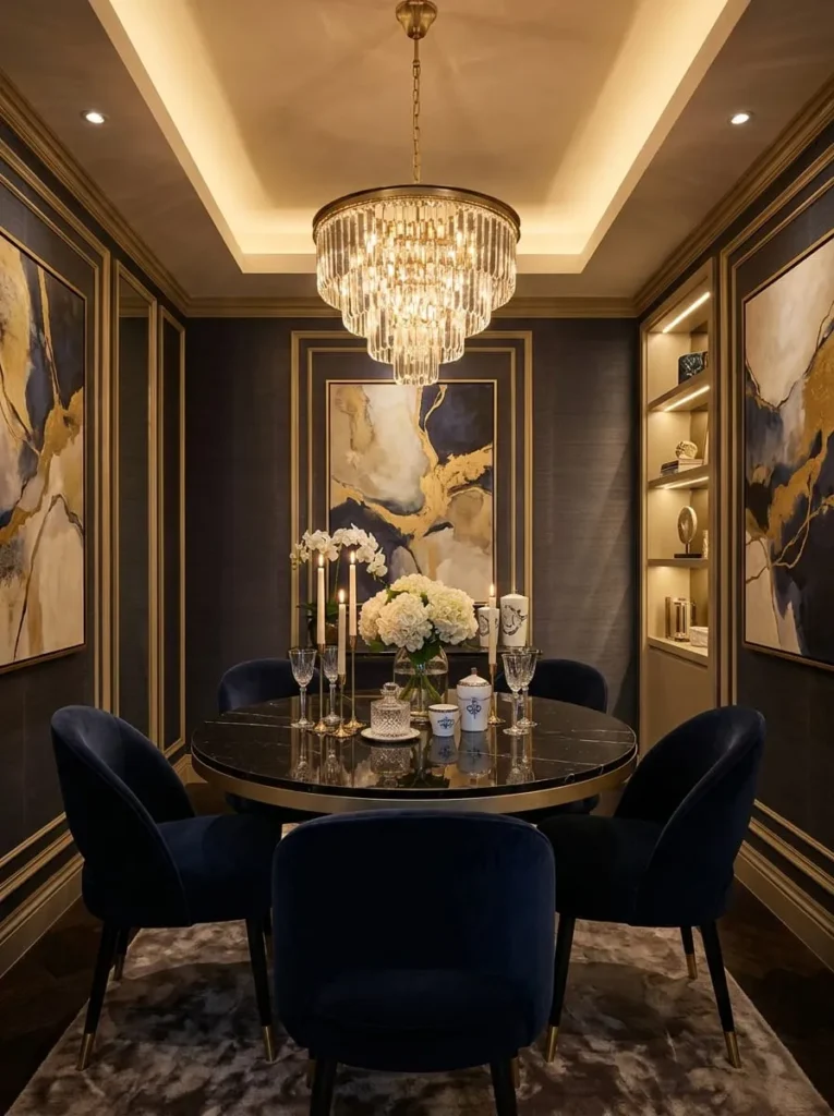 Add Luxury Touches to a Small Dining Room