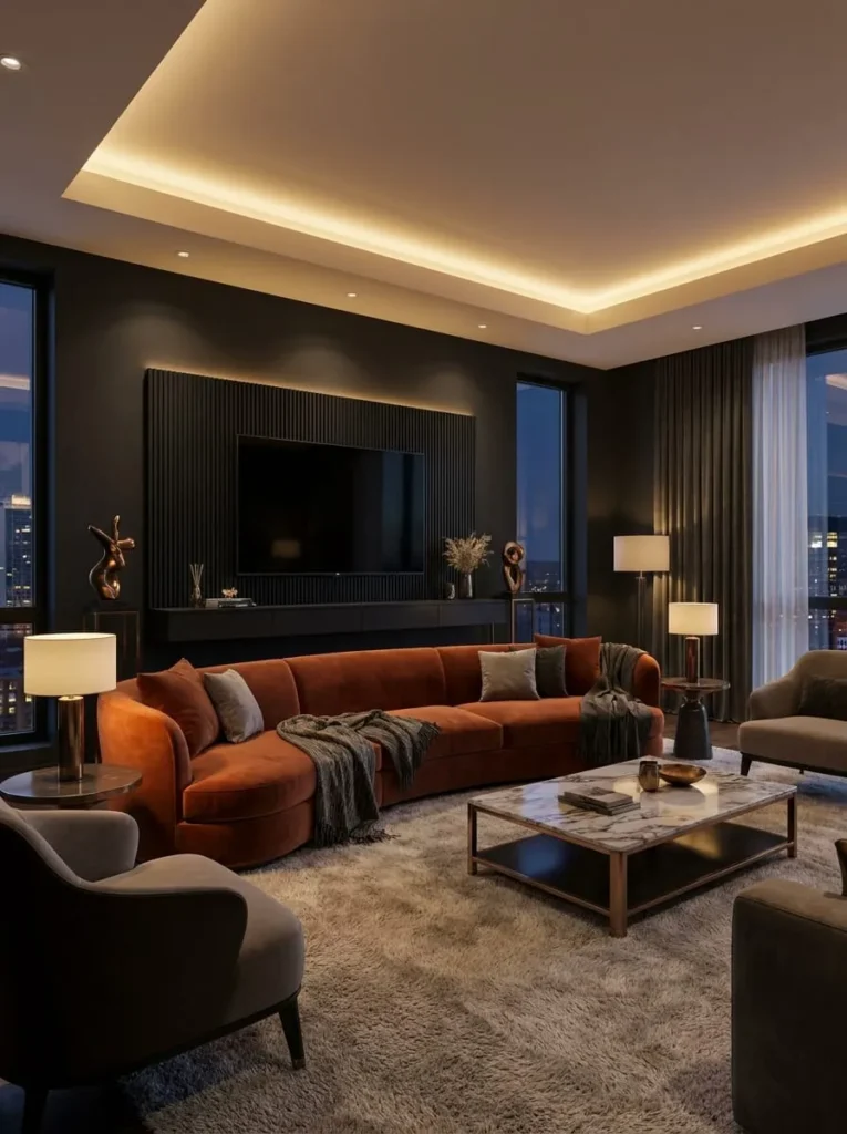  Home Cinema-Style Living Room