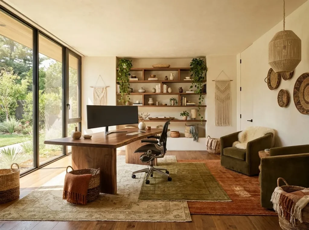 15 Stunning Boho Home Office Ideas to Create Your Dream Creative Workspace
