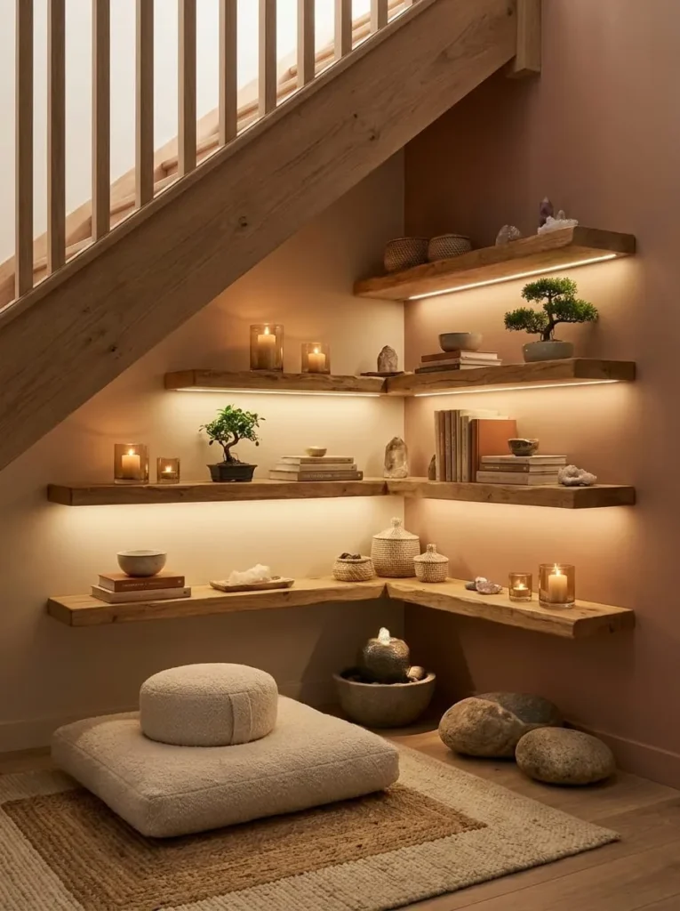 Meditation Corner with Dimming Lights