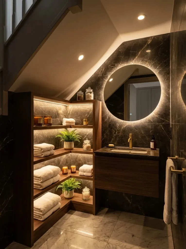 Luxury Bathroom with Recessed Lighting