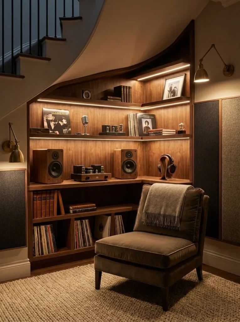 Music Listening Station with Mood Lighting