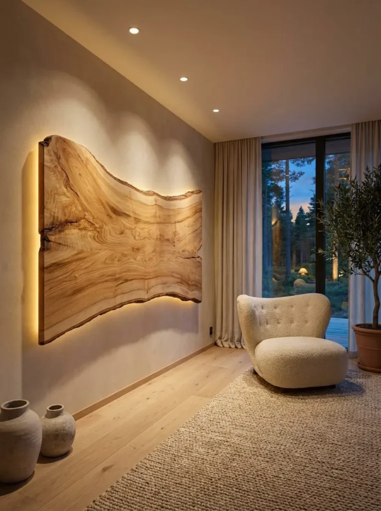 Modern Minimal Live Edge Panels