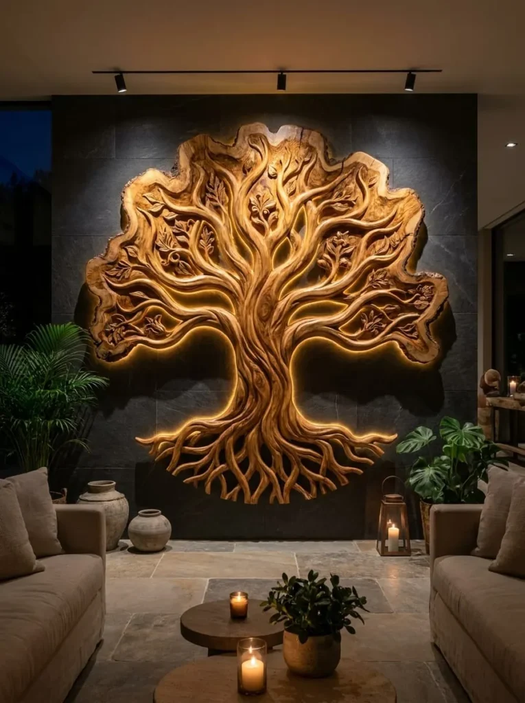 Live Edge Tree of Life Art