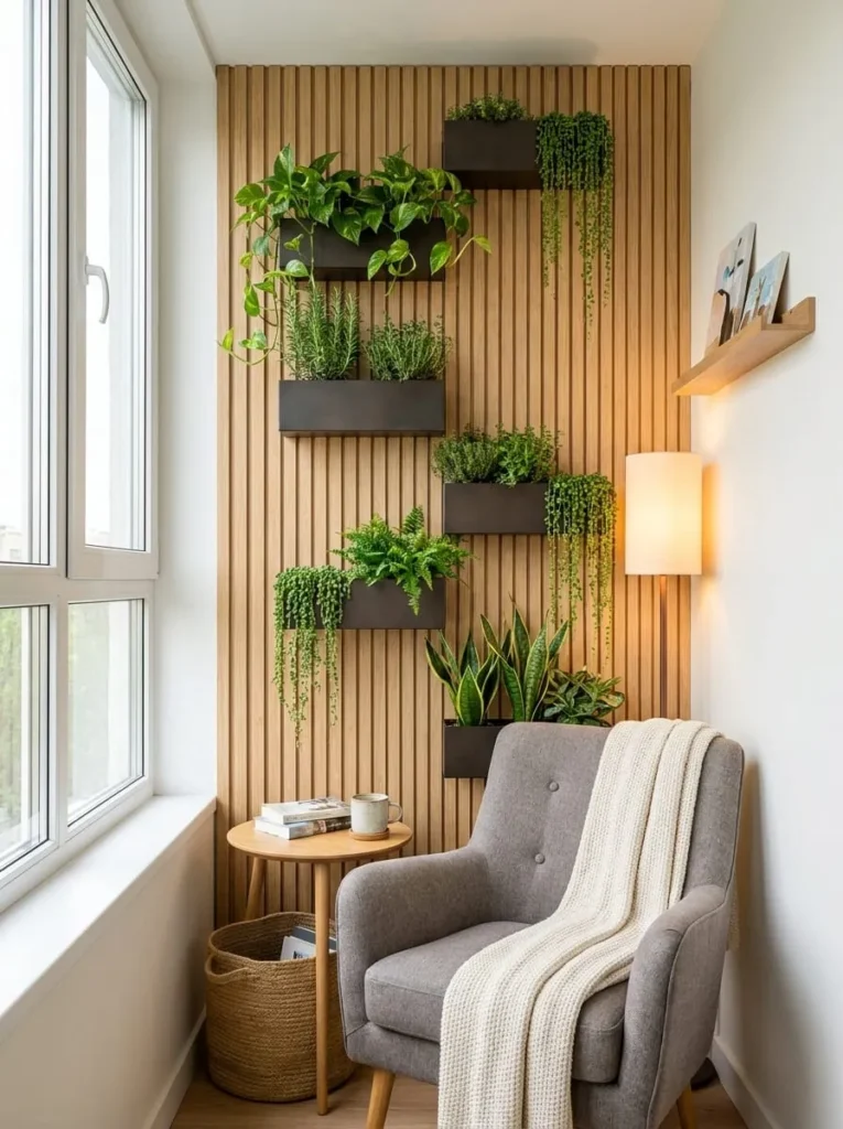 Small Space Wood Slat Wall Ideas