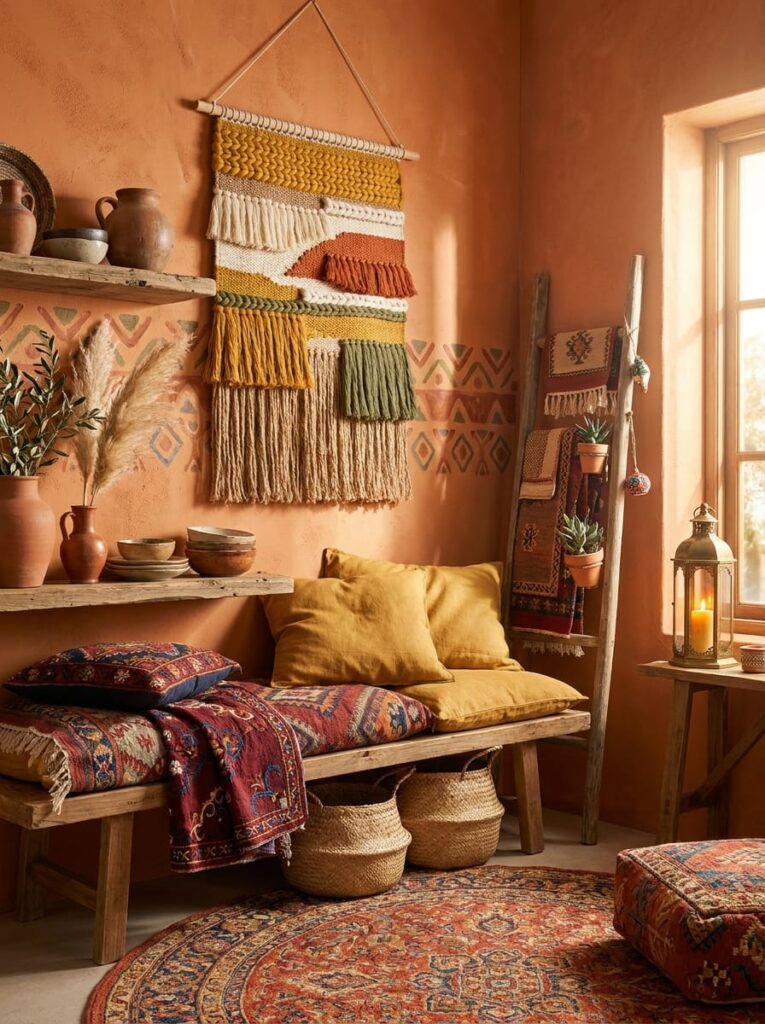 The Terracotta and Mustard Boho Space