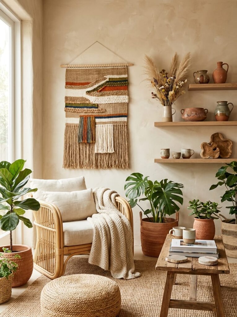 The Earthy Natural Fiber Corner