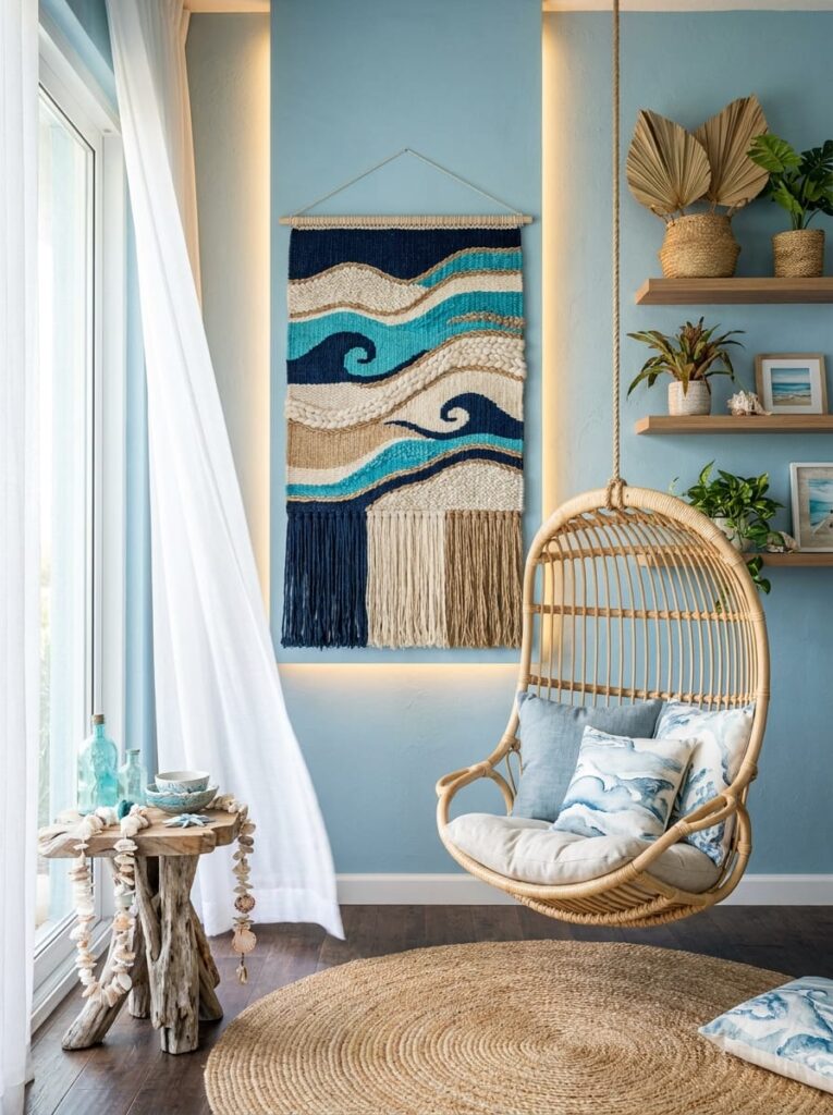 The Blue Coastal Bohemian Corner