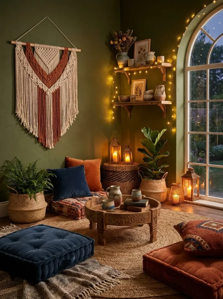 How to Create Your Own Colorful Bohemian Corner at Home