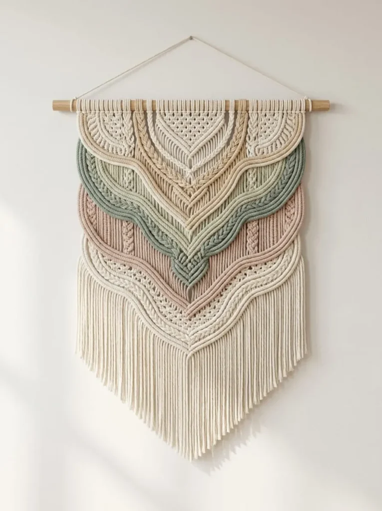 Flowing Organic Wave Fiber Sculpture