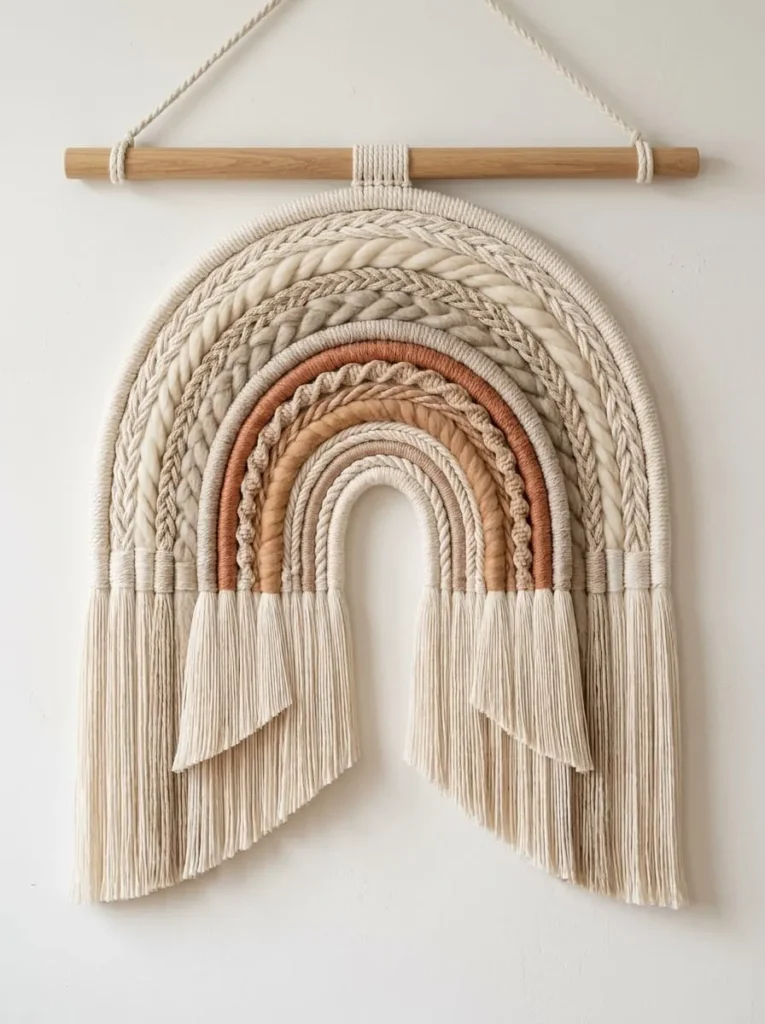 Floating Layered Arch Woven Installation