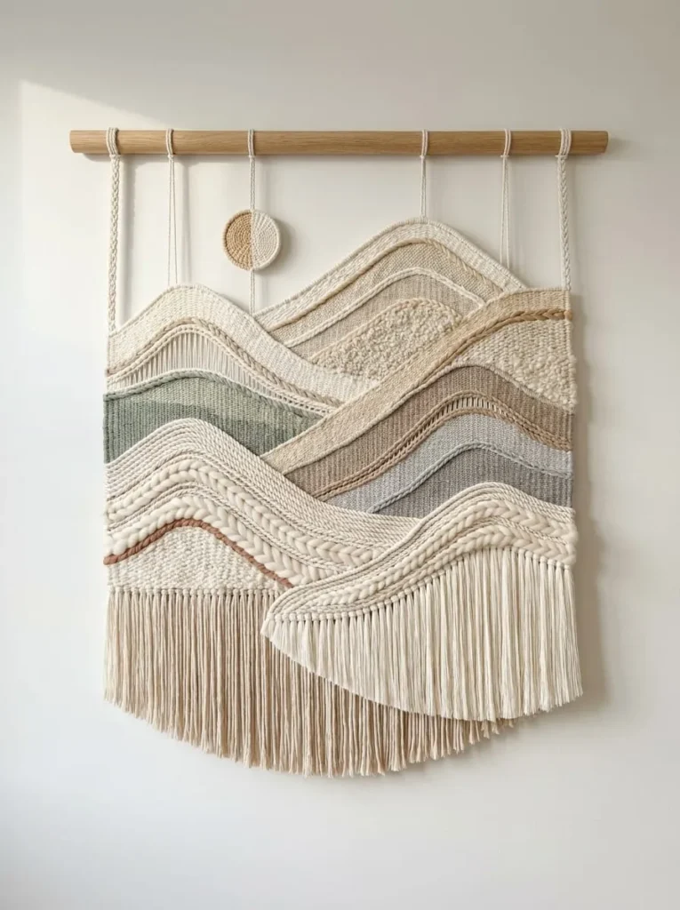 Abstract Mountain Ridge Weaving