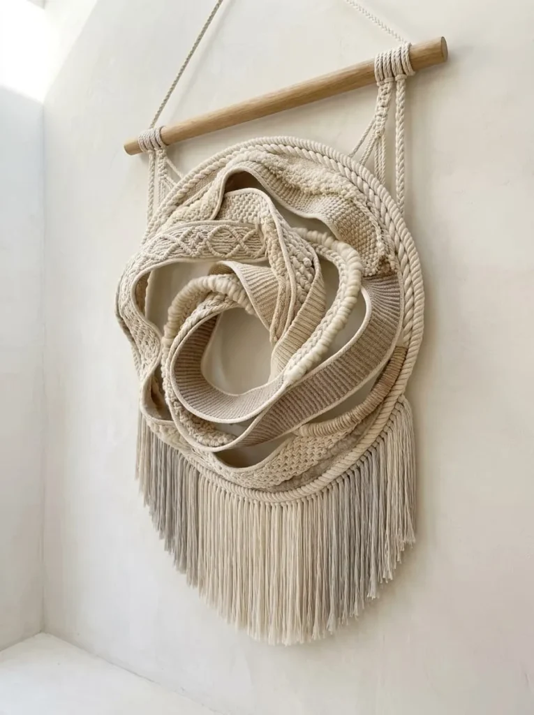 Parametric Spiral Fiber Sculpture