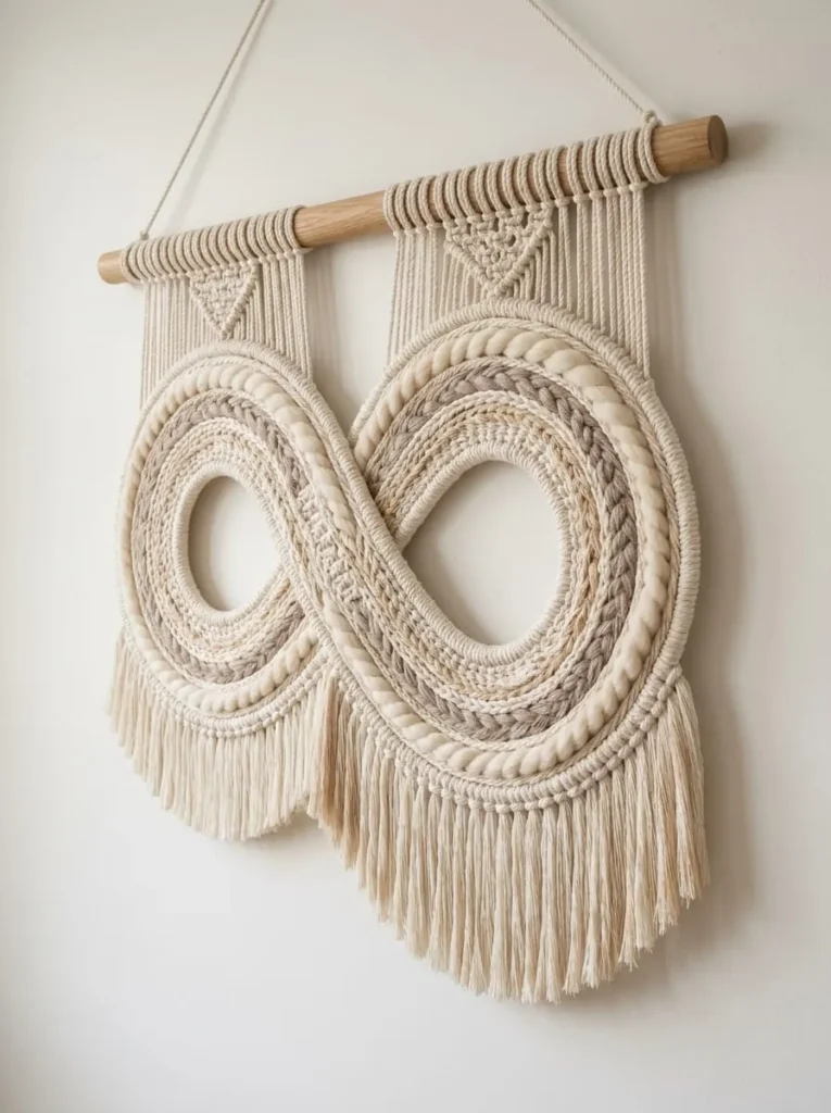 Infinity Loop Architectural Fiber Sculpture