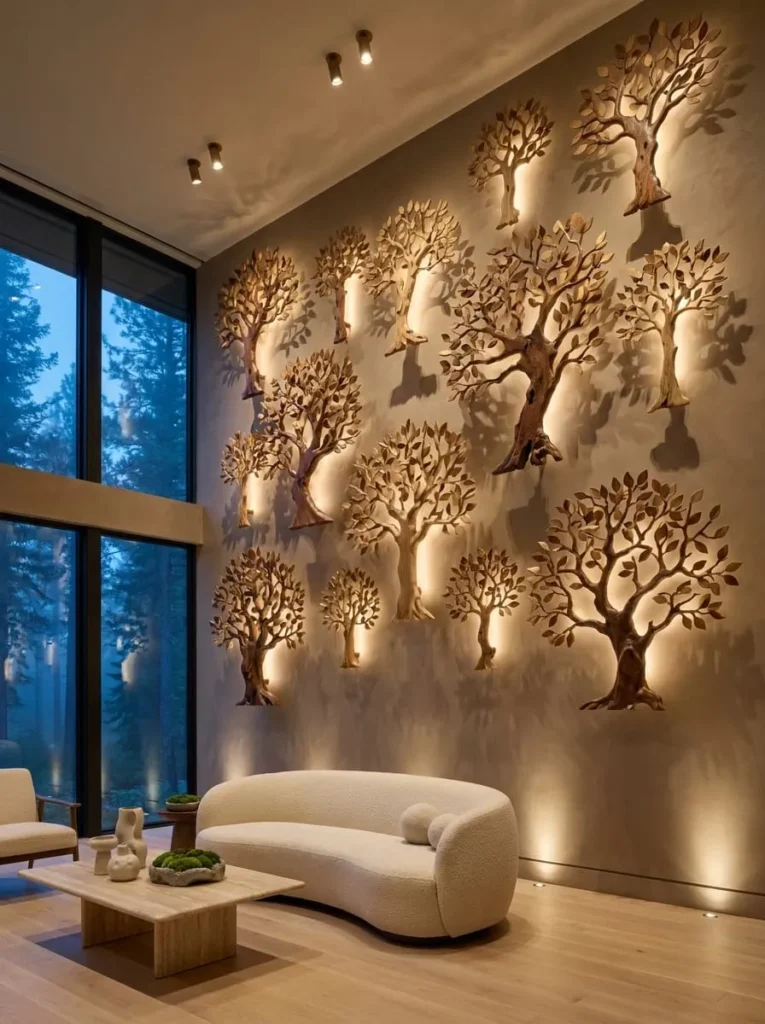 Floating Forest Tree Wall Sculpture