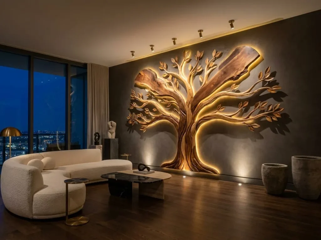 15 Stunning Wooden Tree Wall Art Ideas to Transform Your Home with Timeless Natural Beauty