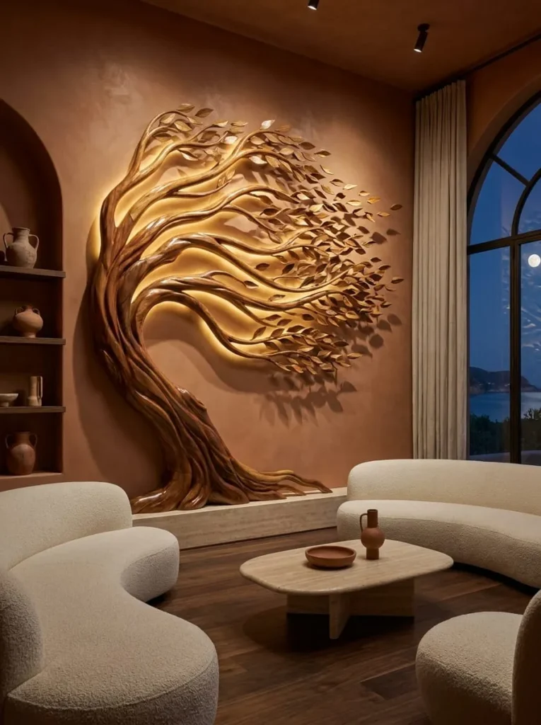Wind-Blown Tree Sculpture