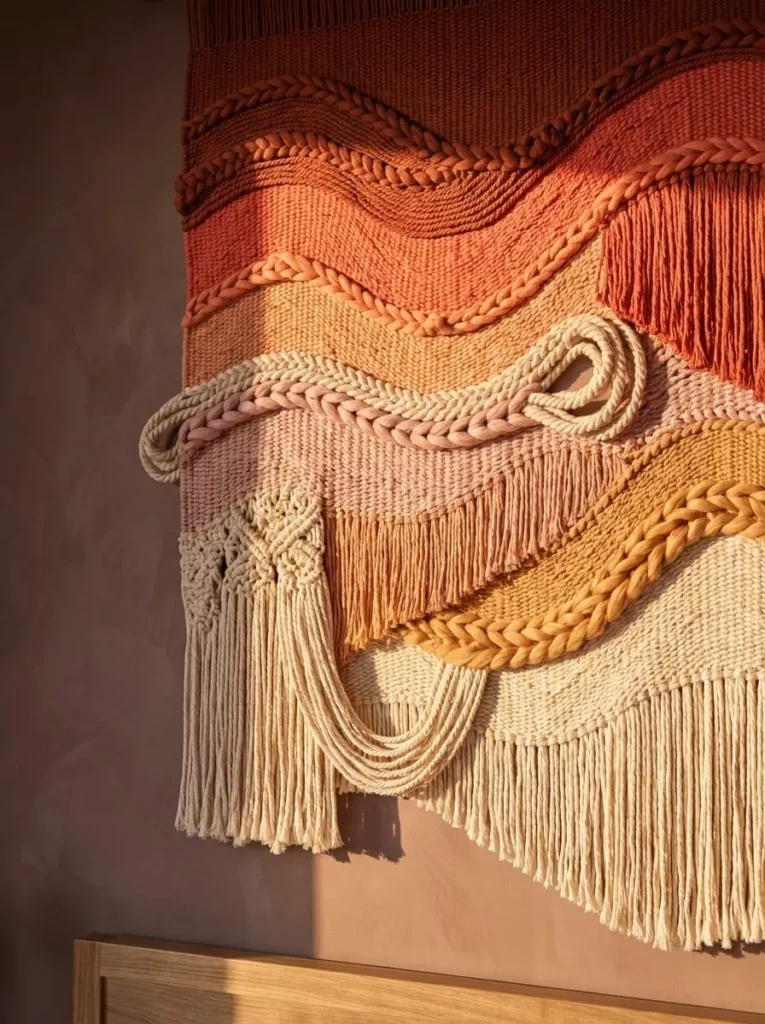 Sunset Ombre Woven Wall Art