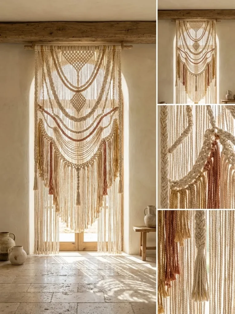 Oversized Macramé Curtain